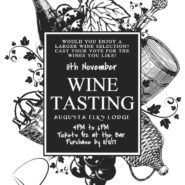 Wine Tasting Nov 11th 4pm – 6pm Tickets $12