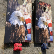 American Eagle Corn Hole Set w/Bags Donated by Rhonda Pelletier value of $200.00