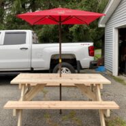 6′ Picnic Table w/Jim Beam Umbrella Donated by Tim & Vicki Rodrigue value of $175