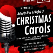 Join us for a night of Christmas Carols – Saturday December 19th